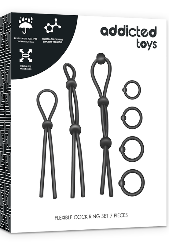 Kit Power – Penisringe & verstellbare Lassos Set