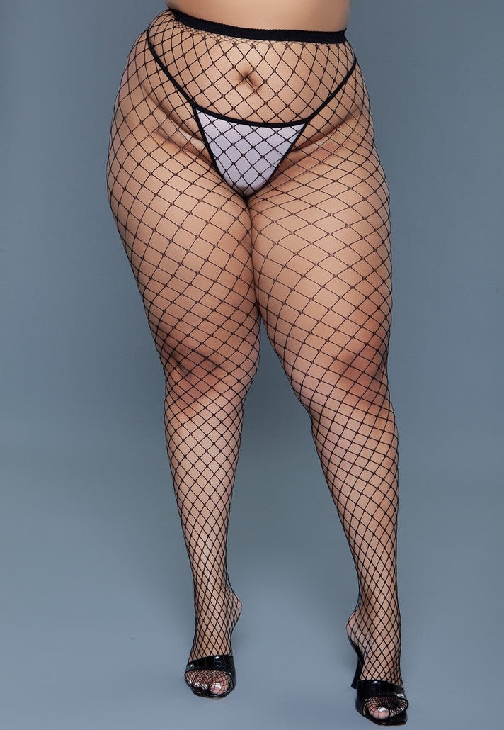 High-Waist Fishnet Tights - Timeless Allure