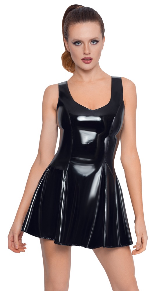 Kurzes Kleid aus Vinyl