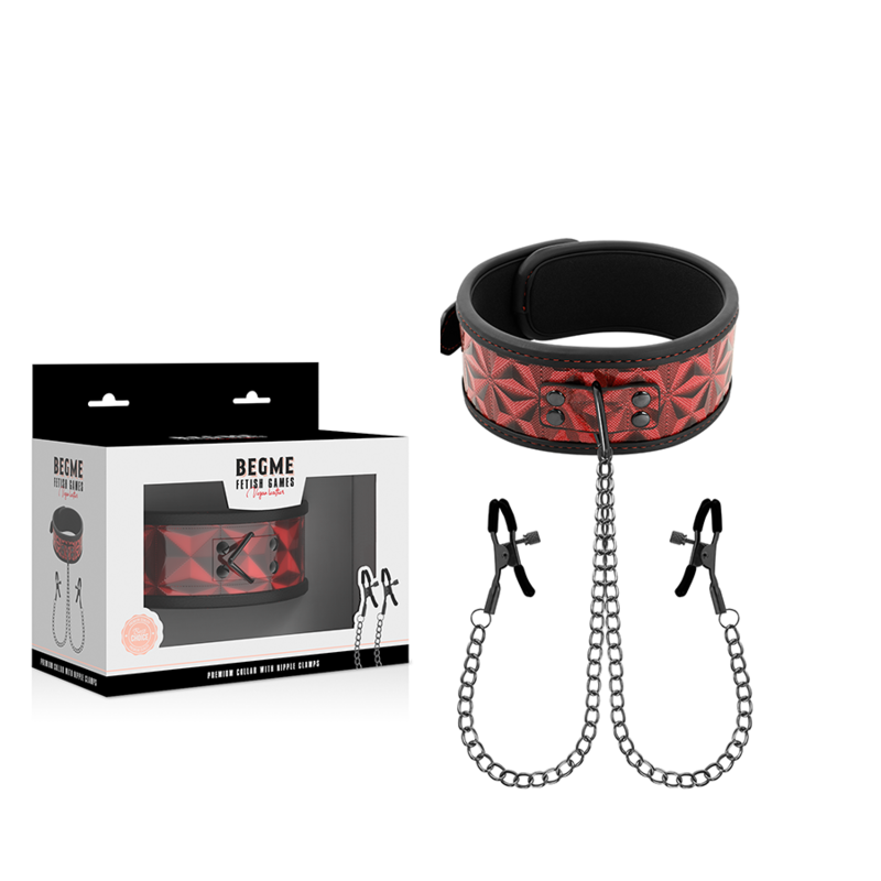 Extreme Pleasure Halsband - Tepelklemmen & Sensuele Overheersing