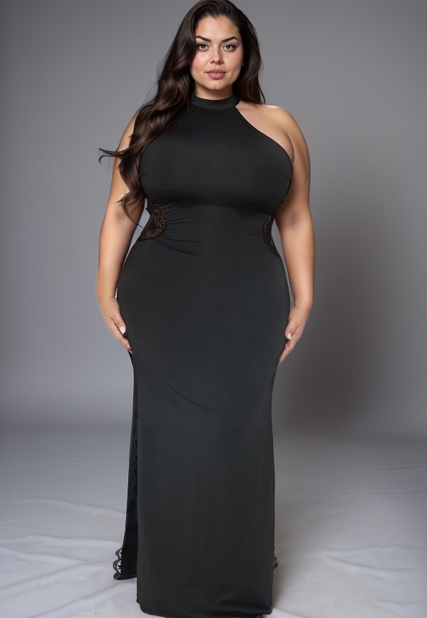Geschlitztes Kleid Ivana