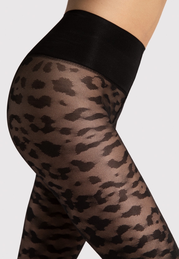 Schlankmachende Strumpfhose Leopard