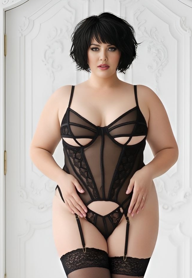 Ensemble Vivienne - Bustier et Tanga Glamour