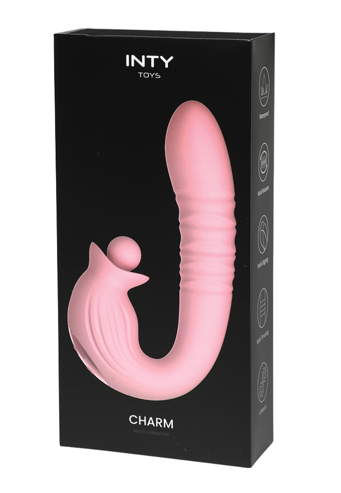 Multifunktions-Vibrator Charm pink - Zusätzliche Klitoris-Stimulation