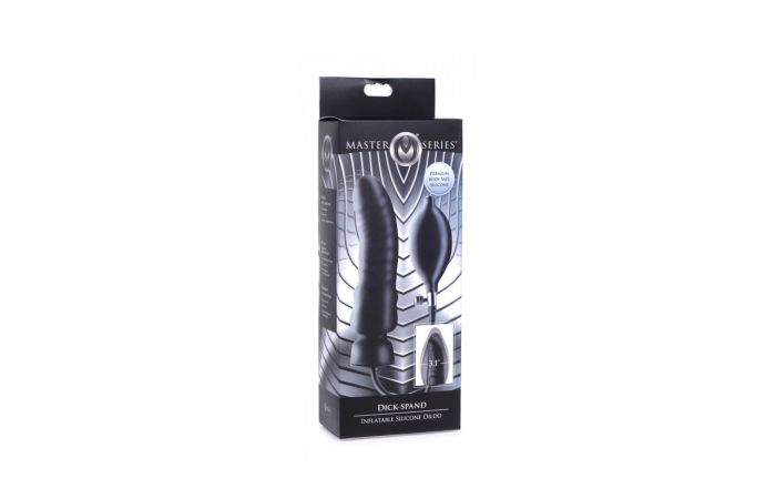 Dildo de silicone insuflável