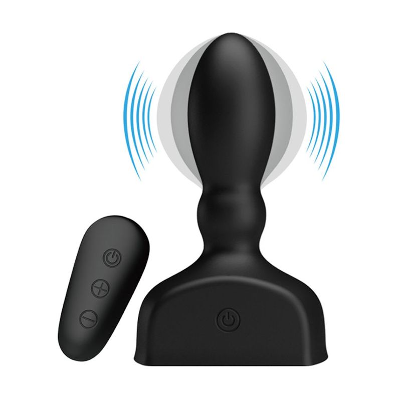 Plug Deluxe Vibrating, remote-controlled and extendable