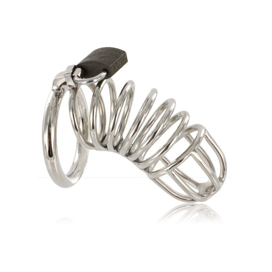 Jaula de castidad de acero en espiral