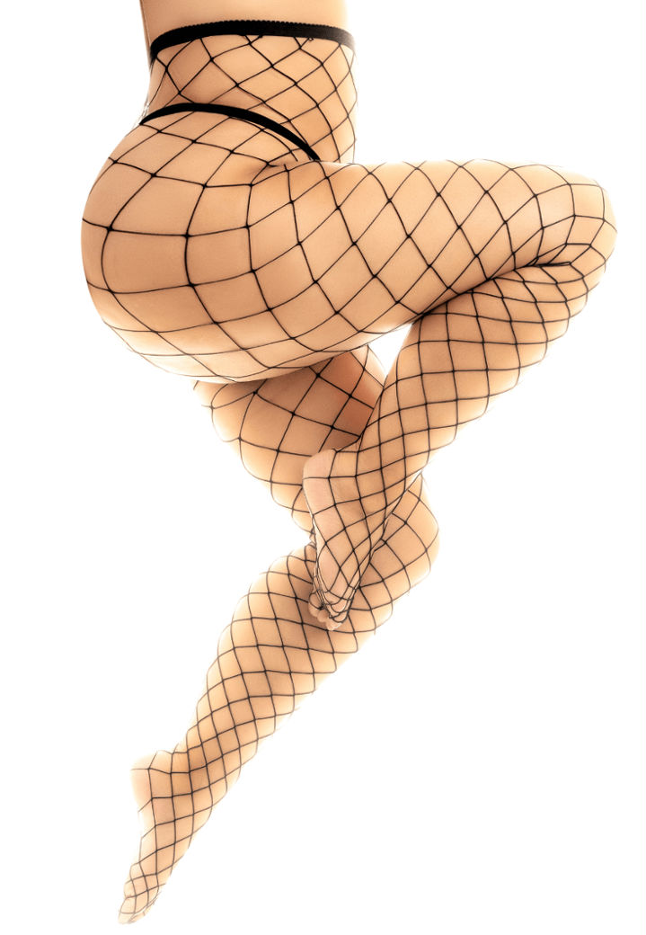 Meia-Calça de Rede - Design Provocativo