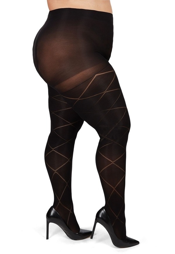 Losange sheer tights