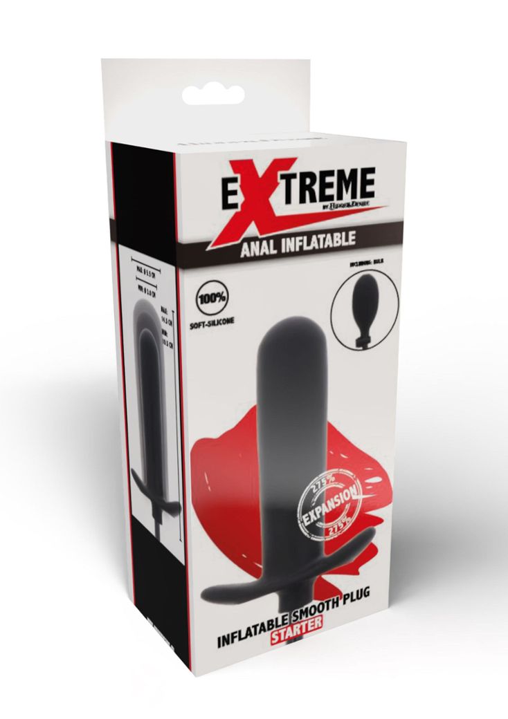 Inflatable Smooth Anal Plug - Intense Sensation