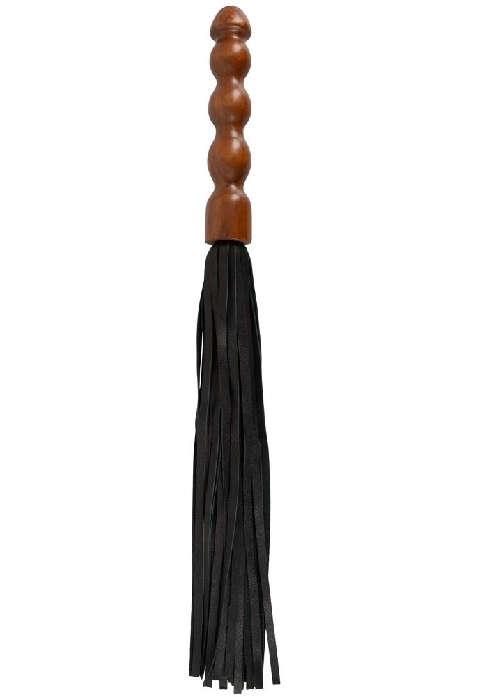 Grand Martinet en cuir et bois